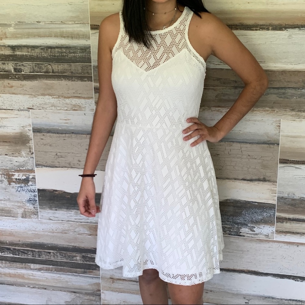 White material girl dress